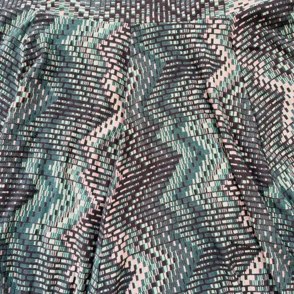 Karen Kane Flare Skirt Geometric Print Stretch Pull On Pregnancy Women's Size M